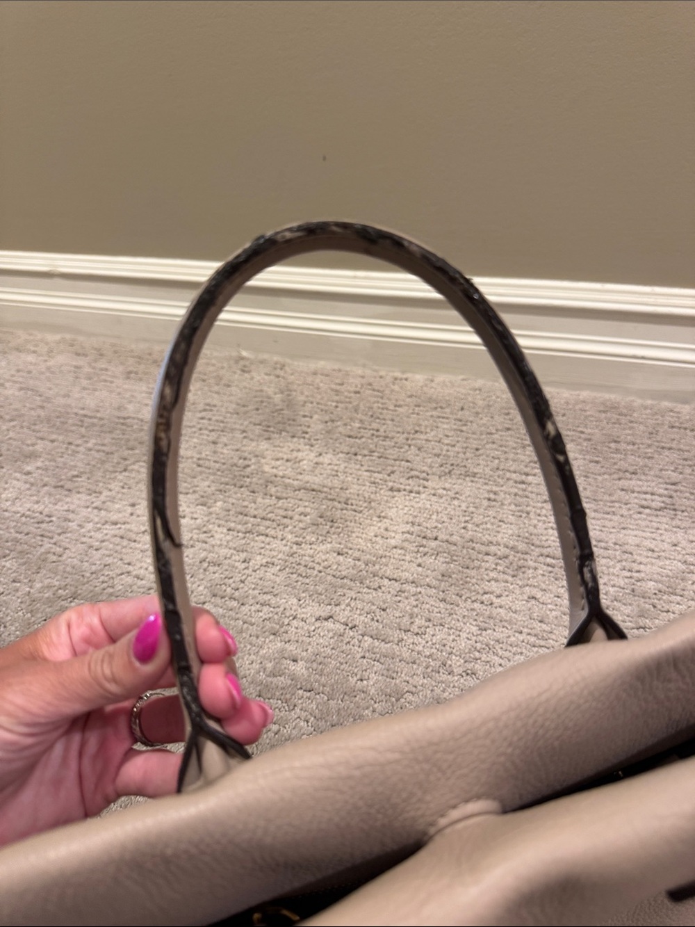 Louis Vuitton PM Mono Velour Galet Tote - Picture 5 of 16